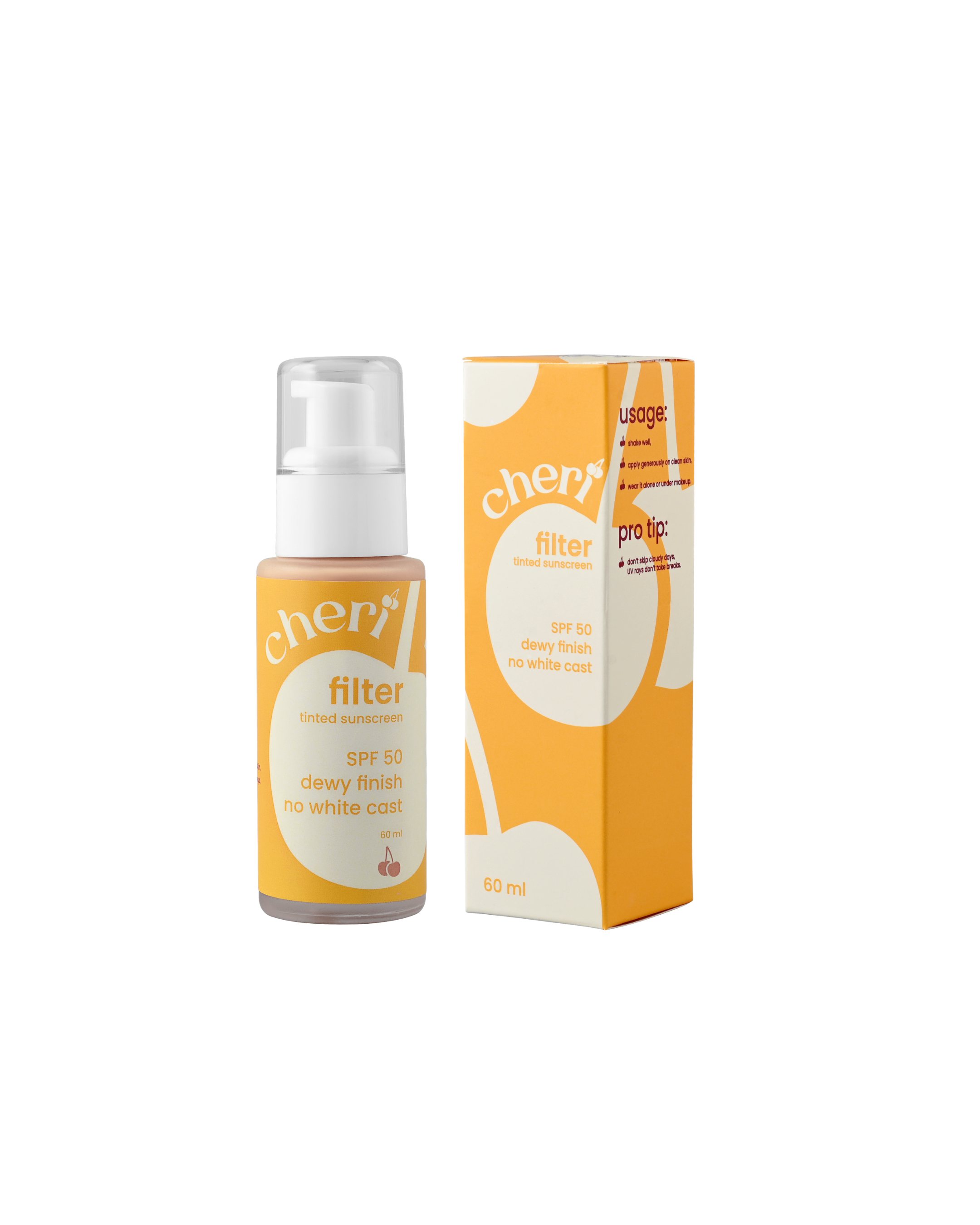 Cheri Filter — Tinted SPF (Light • Medium • Dark)