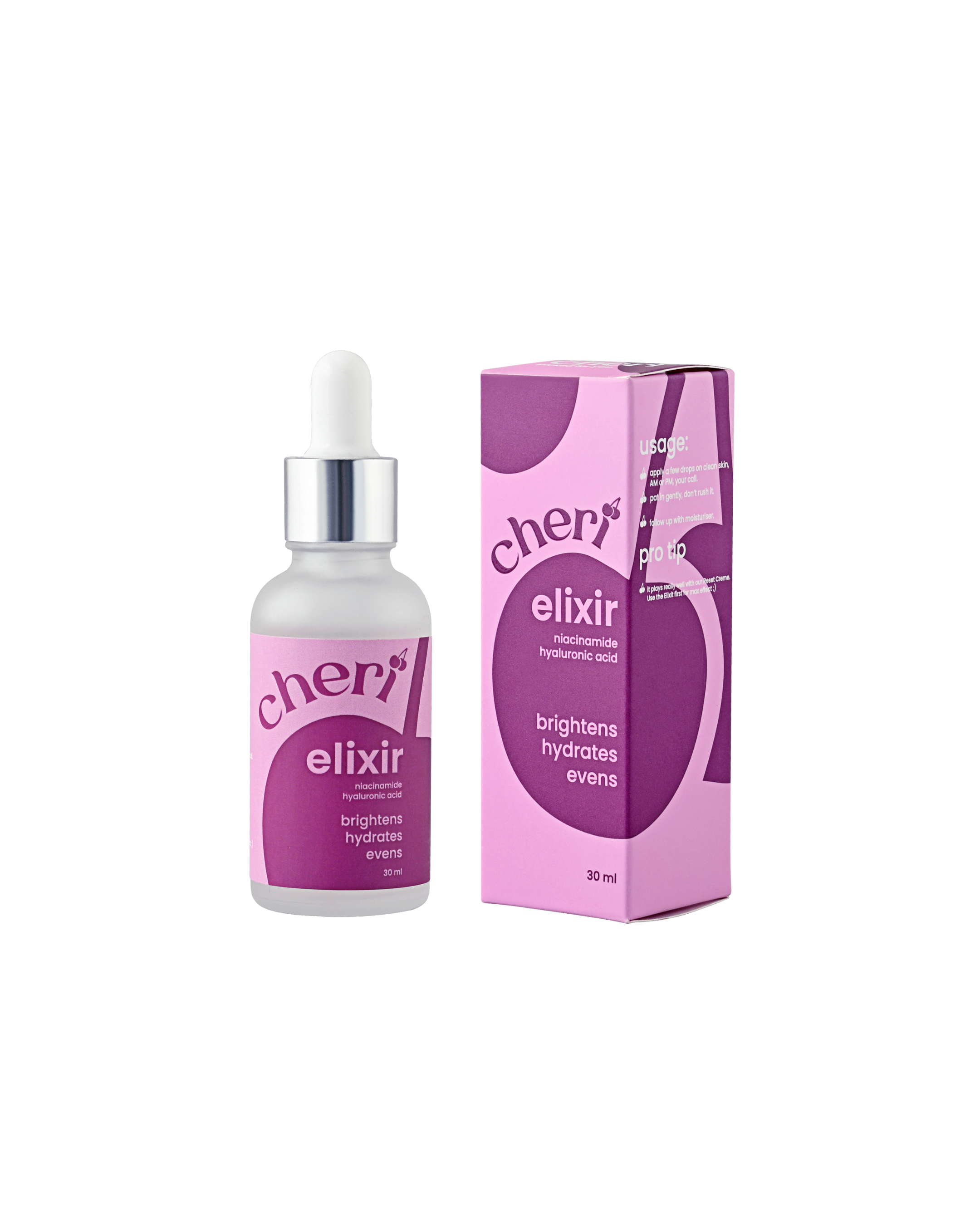 Cheri Elixir — Niacinamide & Hyaluronic Acid Serum