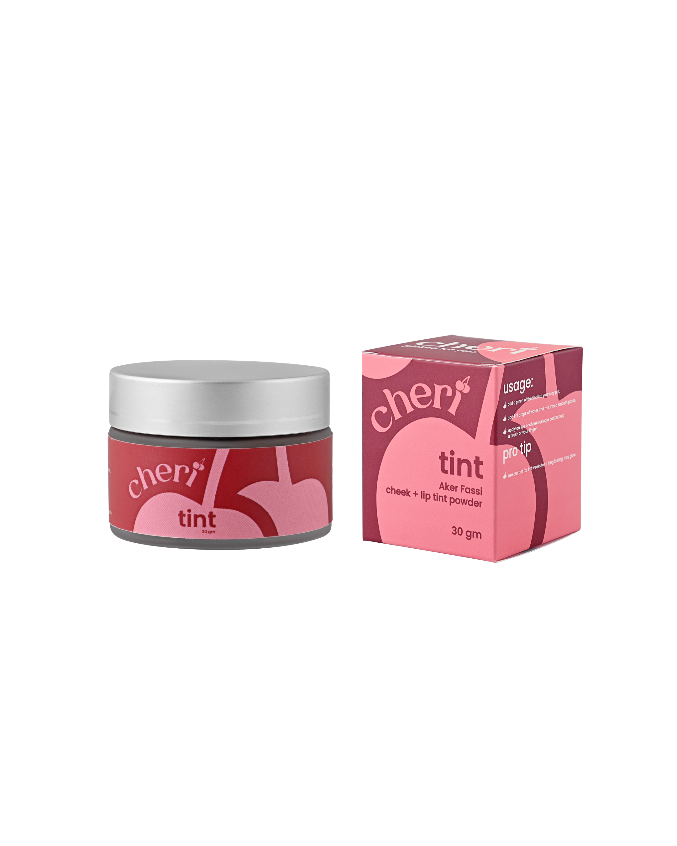 Cheri Tint — Aker Fassi Powder Tint (with Clay Pot)